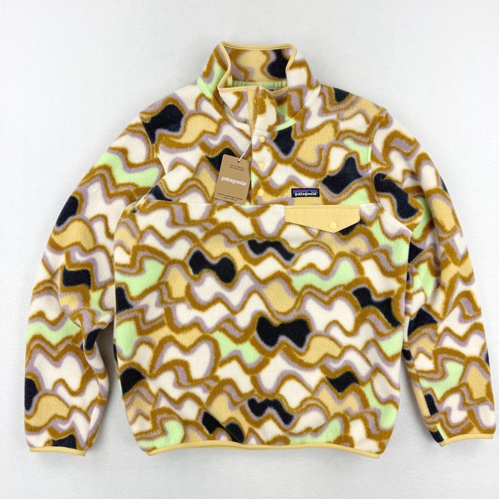 Patagonia‎ Synchilla Snap-T Womens Size S Small Current Abstract NEW